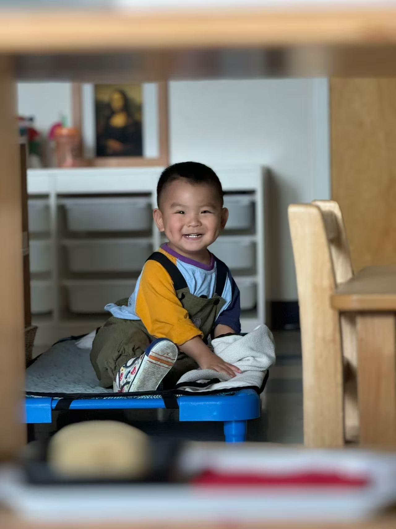 Lev EDU classroom cot smiling portrait